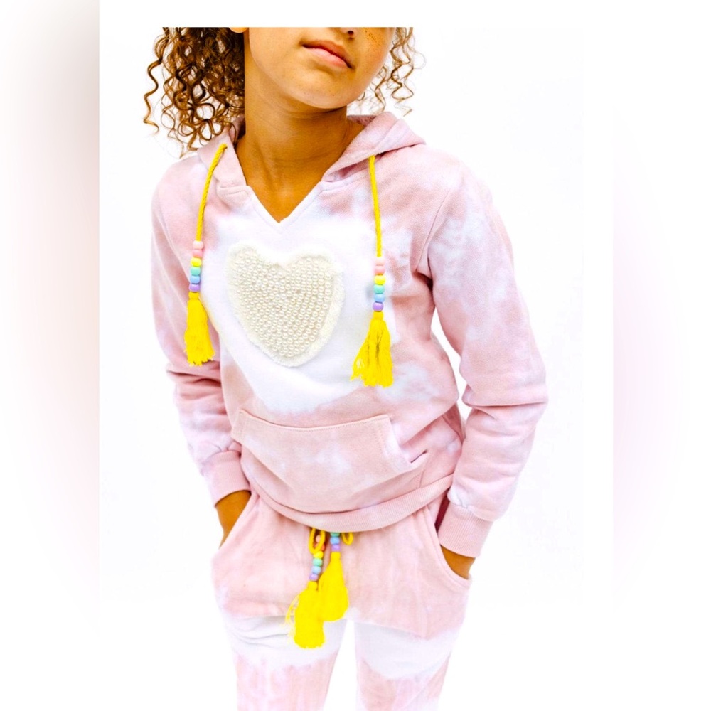 Lola + The Boys Candy Heart Tie Dye Set || size 8